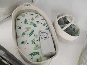 Cesta de Almacenamiento de Pañales <span class=keywords><strong>para</strong></span> Bebé de Tela Suave, <span class=keywords><strong>para</strong></span> Cómoda de Bebé, Cesta de Transporte Portátil <span class=keywords><strong>para</strong></span> Bebés - Product Image 3