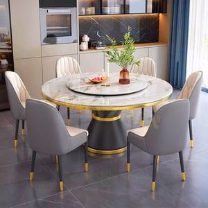 غرفة طعام بتصميم حديث جديد ، مجموعة من الرخام من الأعلى - Product Image 2