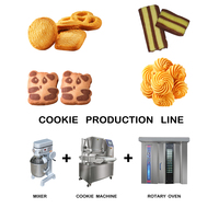 Nouvelle ligne de production de machine à biscuits automatique multifonctionnelle de couleur unique pour le fournisseur de l'usine