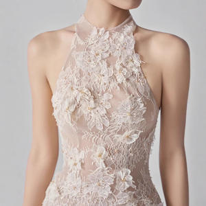 Robe courte d'été pour femme NT Custom, nouvelle collection 2026, col rond, dentelle, motif 3D, taille haute, sexy, élégante et tendance - Product Image 3