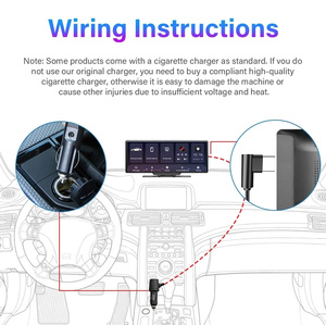 Caméra de tableau de bord 4K 10,26 pouces avec rétroviseur, Wi-Fi, CarPlay & Android Auto, double objectif, <span class=keywords><strong>enregistreur</strong></span> vidéo de voiture, GPS, surveillance 24h/24, AUX, Bluetooth, <span class=keywords><strong>application</strong></span> - Product Image 5