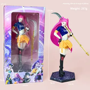 Figura de acción de PVC a gran escala de las cazadoras de demonios, <span class=keywords><strong>Rumi</strong></span>, Zoe y Mira; Periférico de juego, decoración de escritorio de chica linda. - Product Image 5