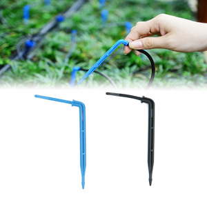 1000 pièces/sac Bleu/Noir Goutteur à flèche coudée de 1/8 po pour micro-pot de jardin, système d'irrigation <span class=keywords><strong>goutte</strong></span> à <span class=keywords><strong>goutte</strong></span> <span class=keywords><strong>automatique</strong></span> pour <span class=keywords><strong>tuyau</strong></span> de 3/5 mm - Product Image 1