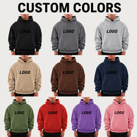 Sweat-shirt à capuche surdimensionné et ample pour homme, 100 % coton, anti-boulochage, personnalisé avec broderie OEM, style athleisure