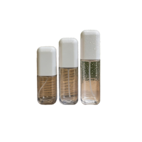 Flacon de parfum de luxe personnalisé 100 ml en PET blanc carré vide avec boîte d'emballage et bouchon à vis