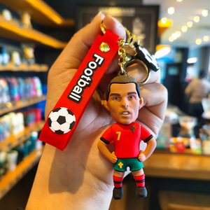 Nuevo Llavero de Silicona y Metal con Diseño de Anime de los Equipos de Fútbol Portugueses Real Madrid, Juventus y Manchester, Modelo MJ V-183, Duradero, para Llaves de Coche - Product Image 5