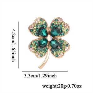 Broches Personalizados de Trevo de Quatro Folhas para Meninas, Joias Delicadas e Glamorosas para Mulheres, Acessórios Femininos em Alta Venda - Product Image 5