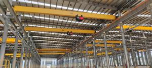 Grúa puente monorraíl eléctrica de una sola viga para taller almacén 5-10 toneladas carga de elevación 20m Altura máxima Motor bomba PLC - Product Image 5