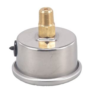 OEM 사용자 정의 다이얼 플레이트 압력 게이지 하이 퀄리티 304 스테인레스 스틸 압력 게이지 RO 물 시스템에 대한 액체 충전 미터 - Product Image 5