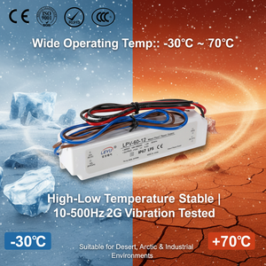 Alimentatore LED Impermeabile <span class=keywords><strong>OKEY</strong></span> LPV-60 60W 5A IP67 AC-DC 12V 24V 36V 48V a Tensione Costante per Illuminazione Esterna CE ROHS - Product Image 3