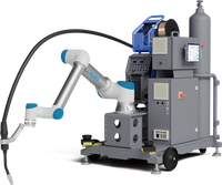 Estación de Trabajo de Soldadura Móvil de Alta Resistencia GBSWC18 con Robot Colaborativo de 20 KG, Sistema de Soldadura Robótica Integrado