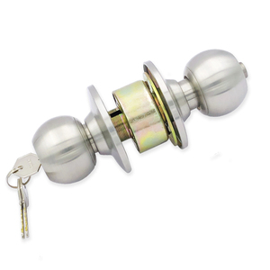 ドアノブハンドルセットステンレス鋼管状レバーノブロック二重入口円筒形デッドボルト - Product Image 6