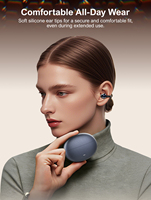 Audífonos LDNIO T16 OWS, Auriculares Inalámbricos de Oreja Abierta, Bluetooth 6.0, 24 Horas de Reproducción, Controlador de 12 mm, IPX4, Auriculares Deportivos, Nuevo Lanzamiento