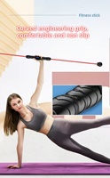 Barre vibrante élastique détachable avec compteur, barre d'exercice de gymnastique, barre élastique Phyllis, bâton d'entraînement pour yoga et Pilates