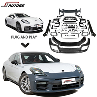 Kit Carrosserie Style Turbo GT pour Porsche Panamera 976 2024-2026 : Diffuseur Arrière, Jupes Latérales, DRL, Pare-chocs Tuning Haute Qualité