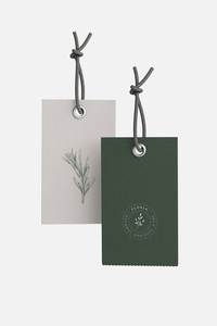 Étiquettes en papier écologiques pour vêtements, chaussures et bagages, avec informations personnalisables - Product Image 3