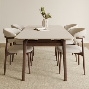 Juego <span class=keywords><strong>de</strong></span> Mesa <span class=keywords><strong>de</strong></span> Comedor Moderno <span class=keywords><strong>de</strong></span> <span class=keywords><strong>Madera</strong></span> Sólida para 6 Personas, <span class=keywords><strong>de</strong></span> Lujo, para Comedor, Hotel, Hogar, Precios al por Mayor - Product Image 2