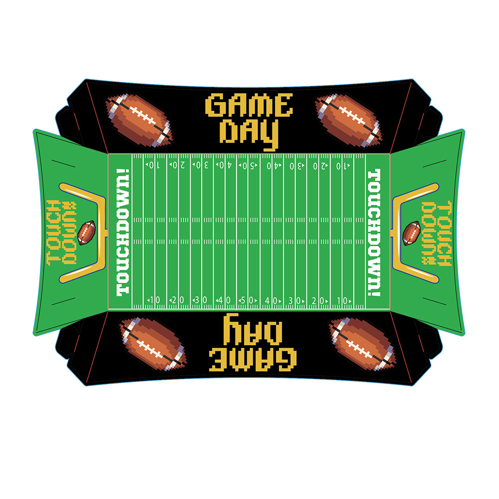 Caja de papel con césped y pelota * 12 unidades