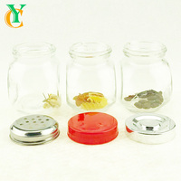 Mini bocal en verre hermétique de 200ml 175ml avec couvercle pour confiture de miel dans un récipient de condiments pivotant de cuisine pour le stockage des aliments