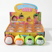 Squishy fidget toys fruit party plastic slow rebound decompressie knijp speelgoed kawaii dieren stress verlichting QC gecertificeerd in doos