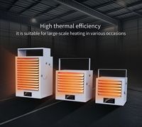 Chauffage infrarouge à ventilateur Jinchen série KD, certifié CE, contrôle de la température à 3 niveaux, 3 kW, chauffage électrique en acier pour garage