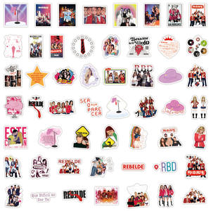60PCS Trendy Mexico Music Band album <span class=keywords><strong>Rebelde</strong></span> calcomanías cantante <span class=keywords><strong>RBD</strong></span> pegatina - Product Image 4