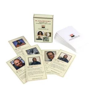 Fabricant professionnel de cartes à jouer mémoire d'impression et jeu de cartes assorti avec boîte d'emballage personnalisée