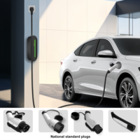 Chargeur EV portable Zencar Type 2 3,6 kW, prise de charge Type 1 GB/T Nacs pour voiture électrique avec câble de 5 m pour une utilisation à domicile et en voyage