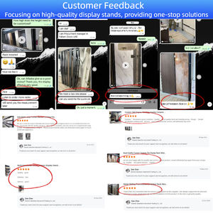 تخصيص 360 درجة °   رف عرض دوار قابل للسحب لعرض بلاط الأرضيات الخشبية وألواح الجدران البلاستيكية والرخام في صالات العرض - Product Image 6