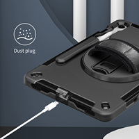 Casing Tablet TPU + PC Desain Sudut Anti Guncangan Fungsional Dapat Diputar 360 Derajat untuk Samsung Galaxy Tab S10 FE 11 Inch SM-X526