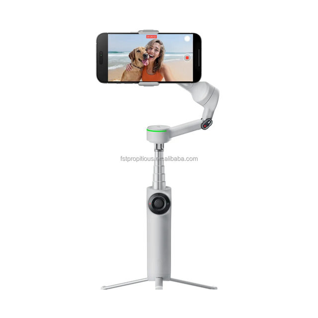Insta360 Flow 2 Pro Foldable AI Phone Gimbal Apple DockKit Tracking 200+ Apps Supported Built in Selfie Stick for Vlog