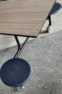 Tavolo Mensa Pieghevole Moderno a 10 Posti per Fast Food Scuole Ristoranti Hotel Magazzini e Sale - Product Image 4