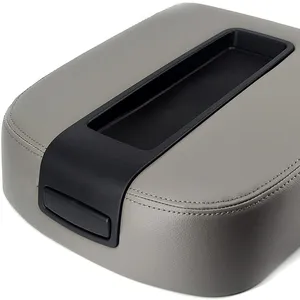 Montaje de tapa de consola central para Chevy Silverado, montaje de tapa de consola central, color gris, compatible con modelos de 2007 a 2014 GMC