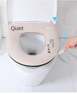 2025 housse de siège de <span class=keywords><strong>toilette</strong></span> d'été personnalisable FE fermeture en velours bon marché avec fermeture à glissière et traitement d'autocollant conception personnalisée - Product Image 6
