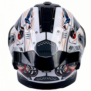 Casques de <span class=keywords><strong>moto</strong></span> modulaires unisexes YM en ABS, homologués DOT, rabattables, imperméables, personnalisés pour le motocross <span class=keywords><strong>et</strong></span> la course, pour hommes - Product Image 5