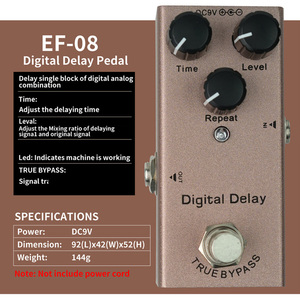 Mini Pédale d'Overdrive Vintage Bypass Électrique DC 9V Accessoires Simple EF-02 Ultimate Drive Amplificateur de Guitare True Matte - Product Image 6