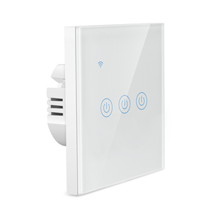 Tuya <span class=keywords><strong>Smart</strong></span> EU Standard <span class=keywords><strong>Smart</strong></span> Life <span class=keywords><strong>3</strong></span> <span class=keywords><strong>Gang</strong></span> Preto Branco Ouro Luz Interruptor de Parede Wifi Funciona com o Google Home Alexa IFTTT - Product Image 3