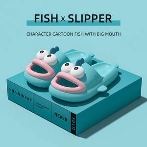 <span class=keywords><strong>Anime</strong></span> xấu xí cá hangyodon Dép sanrios Kawaii Phụ nữ mùa hè chống trượt hộ gia đình outwear dày duy nhất Dép lễ hội Quà Tặng - Product Image 3
