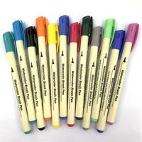Ensemble de marqueurs d'art à base d'eau à tête souple 12 couleurs pour la peinture créative de graffitis