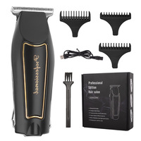Tondeuse et coupe-cheveux professionnels électriques avec lame en acier inoxydable, étanche IPX6, moteur à balais multifonctionnel, écran LED