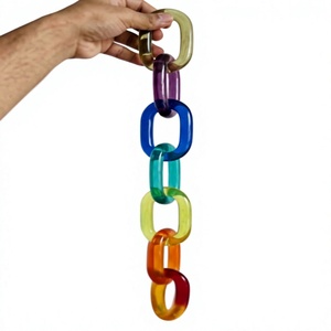 Customized Modern Acrylic Resin Vertical Chain <b>Wall</b> Accents Handmade <b>Ornamental</b> Hanging Art Deco Home Decor Wedding Ramadan - Product Image 1
