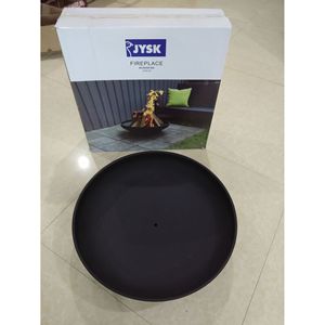 <b>Fire</b> Pit Ring Black 58x16.5cm Portable Wood Burning Outdoor Patio Stove - Product Image 3