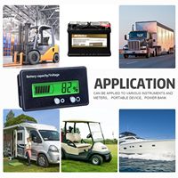 Medidor de Voltaje para Batería de Carro de Golf de 12V 24V 36V 48V 72 Voltios con Alarma, Ajustes e Interruptor, Monitor de Capacidad y Voltaje de Batería de Automóvil