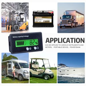 Dc 12V 24V 36V 48V 60V 72V Golf Cart Pin Volt Meter với báo động, thiết lập và chuyển đổi, xe pin công suất điện Áp Màn hình đo - Product Image 6