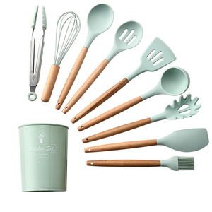Utensilios de cocina antiadherentes en caja 11 unids/set utensilios de cocina de silicona suministros de cocina - Product Image 1
