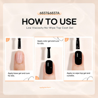 Couche de base pour les ongles MissGel personnalisée OEM ODM de marque privée TPO sans hema Gel UV Soak off HEMA & TPO-Free faible viscosité sans essuyage couche de finition