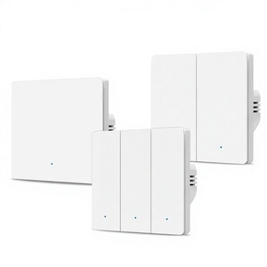Interruptor de Parede <span class=keywords><strong>Smart</strong></span> Life ZigBee com Botão de Pressão 1 2 <span class=keywords><strong>3</strong></span> Gangue para Controle Remoto por Voz via APP Alexa Google Home Sem Fio Neutro - Product Image 1