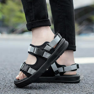 Venta al por mayor <span class=keywords><strong>barato</strong></span> verano Playa Punta abierta para hombre sandalia al aire libre caminar zapatillas casuales Sandalias planas transpirables - Product Image 2