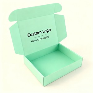 Bán buôn có thể gập lại bưu phẩm hộp giấy in kỹ thuật số phân hủy sinh học bưu phẩm hộp giấy tùy chỉnh sóng vận chuyển hộp giấy - Product Image 2