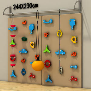 Aire de jeux pour enfants personnalisée de couleur blanche, avec piscine à balles en blocs de mousse, barre de gymnastique, <span class=keywords><strong>mur</strong></span> <span class=keywords><strong>d</strong></span>'<span class=keywords><strong>escalade</strong></span> intérieur en corde et <span class=keywords><strong>mur</strong></span> <span class=keywords><strong>d</strong></span>'<span class=keywords><strong>escalade</strong></span> pour enfants - Product Image 1